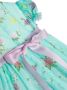 La Stupenderia Jurk met bloe print Blauw - Thumbnail 3