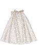 La Stupenderia Jurk met bloe patch Goud - Thumbnail 2