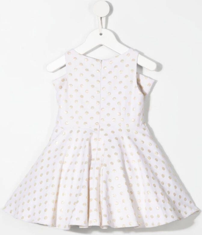 La Stupenderia Jurk met stippen Beige