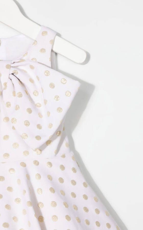 La Stupenderia Jurk met stippen Beige