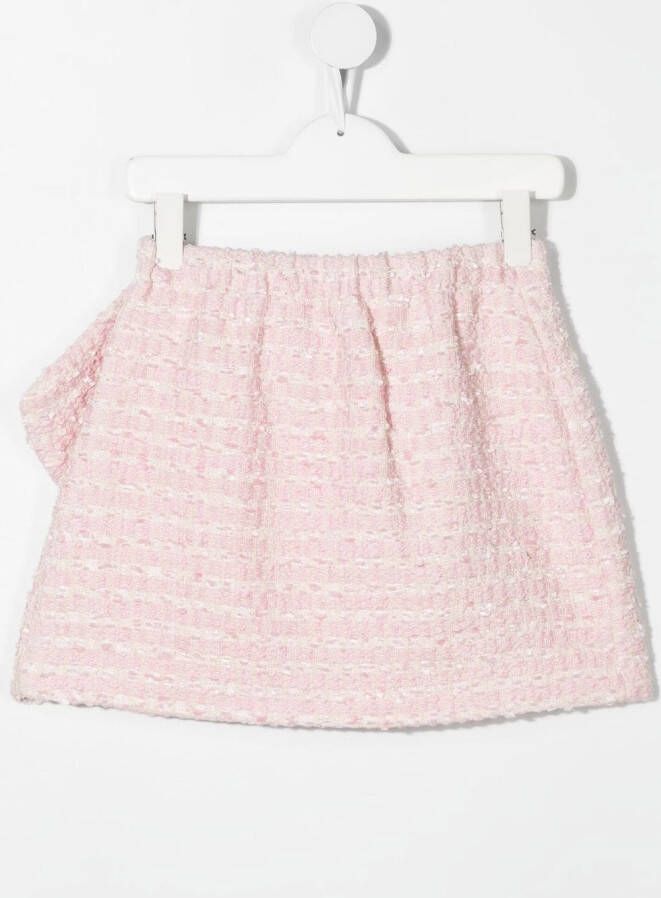 La Stupenderia Mini-rok met strikdetail Roze