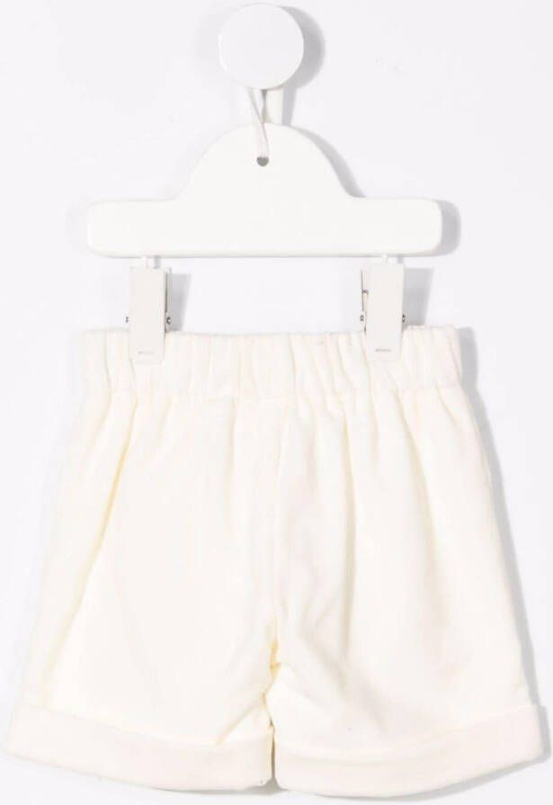 La Stupenderia Shorts met elastische taille Wit