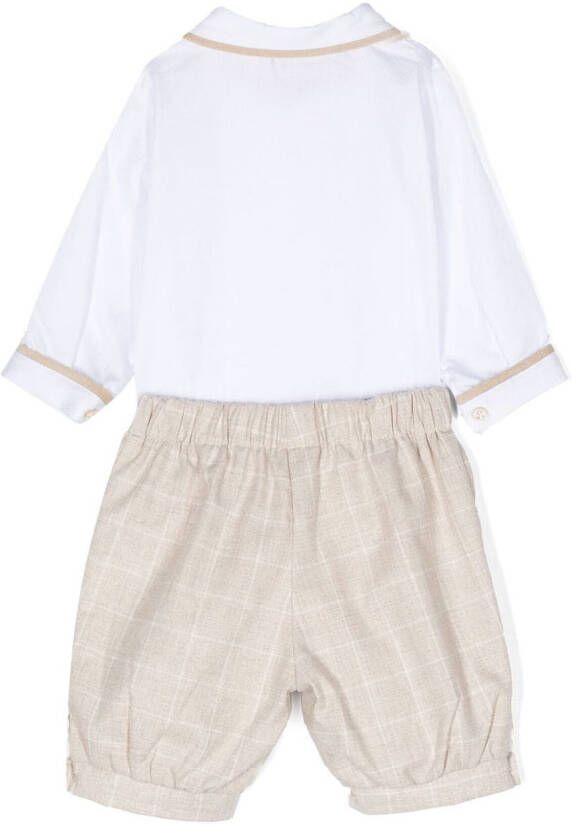 La Stupenderia Broek met print Beige