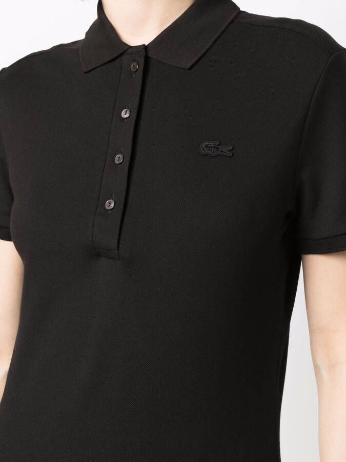 Lacoste Effen poloshirt Zwart