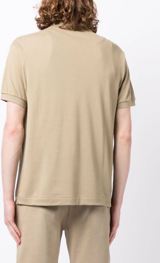 Lacoste Poloshirt met geborduurd logo Bruin