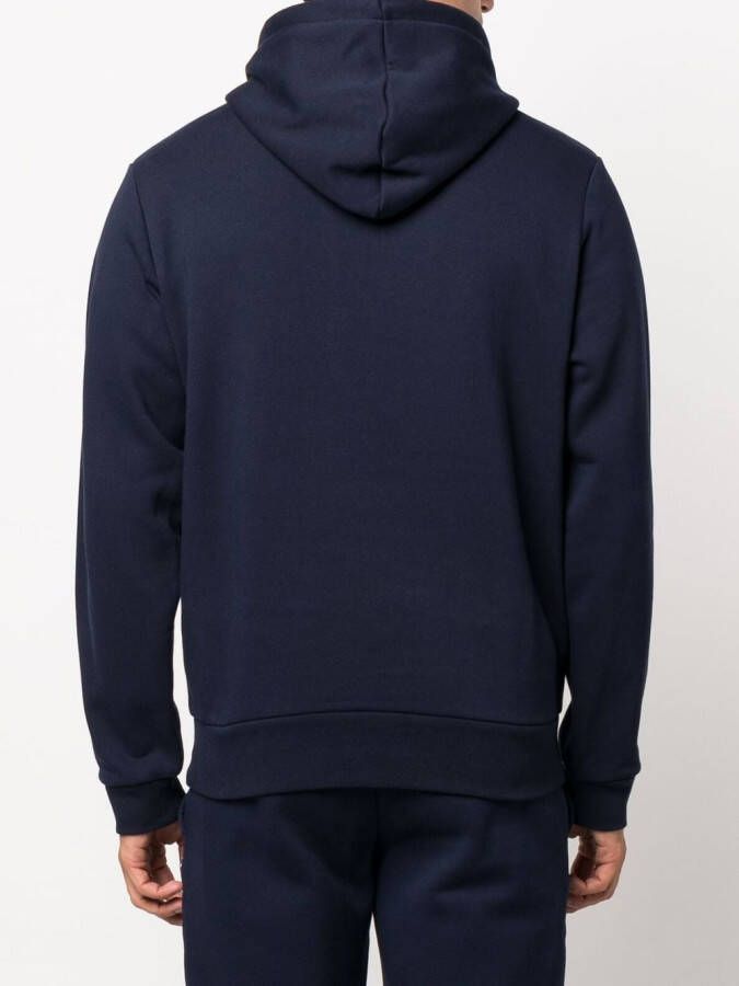 Lacoste Hoodie met logopatch Blauw