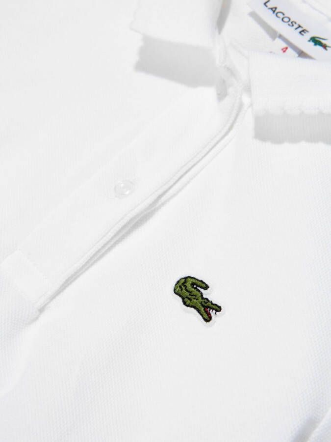 Lacoste Kids Poloshirt met logopatch Wit