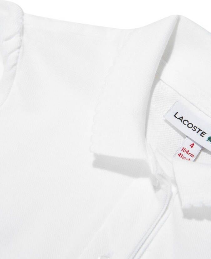 Lacoste Kids Poloshirt met logopatch Wit