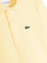 Lacoste Kids Poloshirt met geborduurd logo Geel - Thumbnail 3