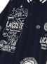Lacoste Kids Katoenen poloshirt met grafische print Blauw - Thumbnail 2