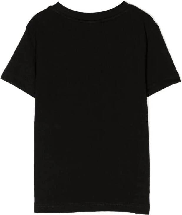 Lacoste Kids Katoenen T-shirt Zwart