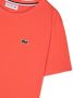 Lacoste Kids T-shirt met logopatch Oranje - Thumbnail 3