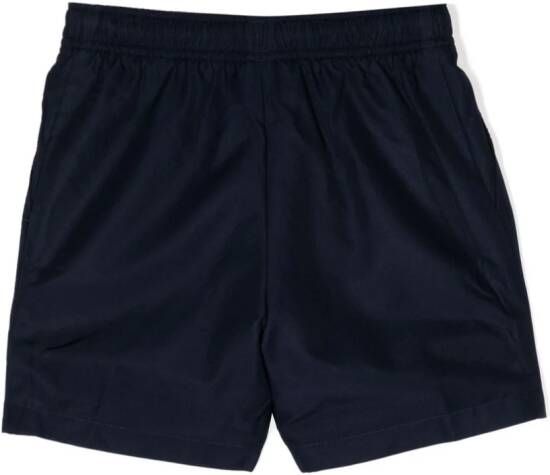 Lacoste Kids Shorts met elastische tailleband Blauw