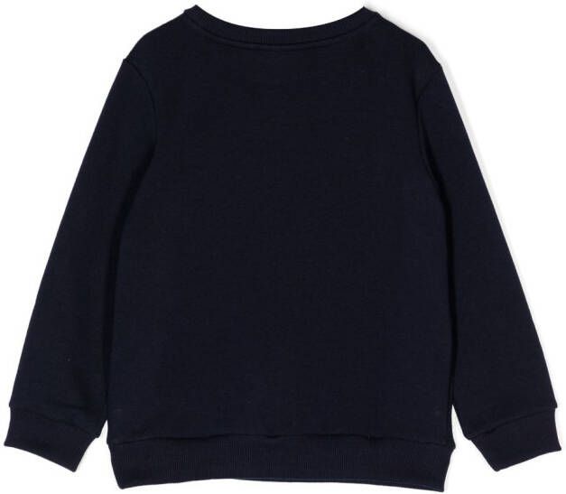 Lacoste Kids Sweater met logopatch Blauw