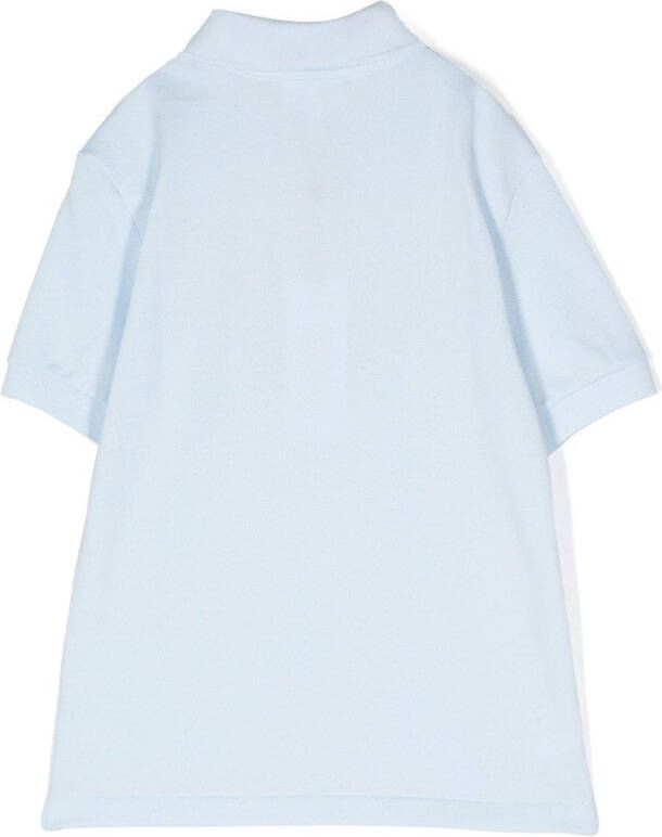 Lacoste Kids Poloshirt met geborduurd logo Blauw