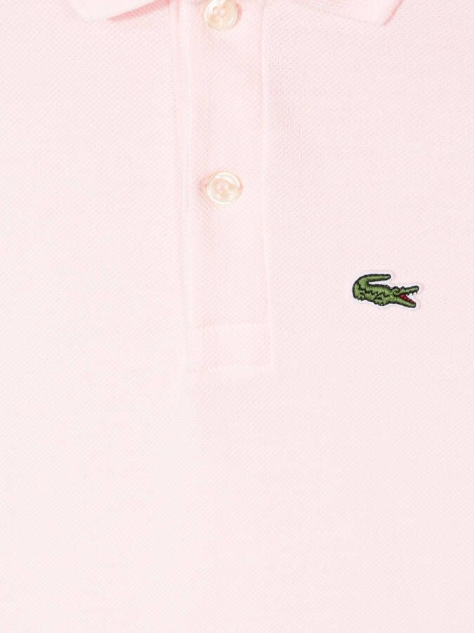 Lacoste Kids Poloshirt met geborduurd logo Roze