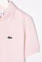 Lacoste Kids Poloshirt met geborduurde krokodil Roze - Thumbnail 3