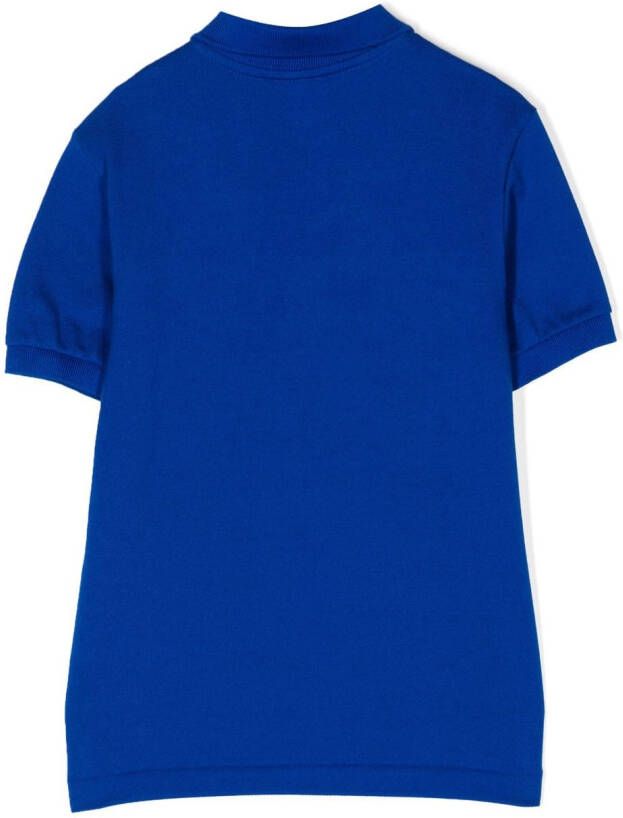 Lacoste Kids Poloshirt met logopatch Blauw