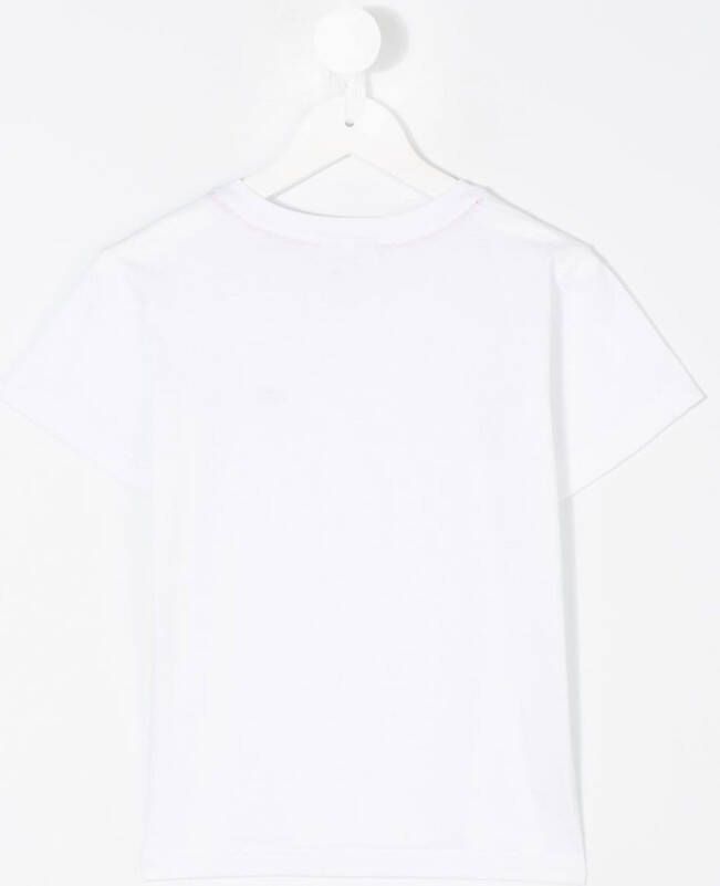Lacoste Kids T-shirt met logo Wit