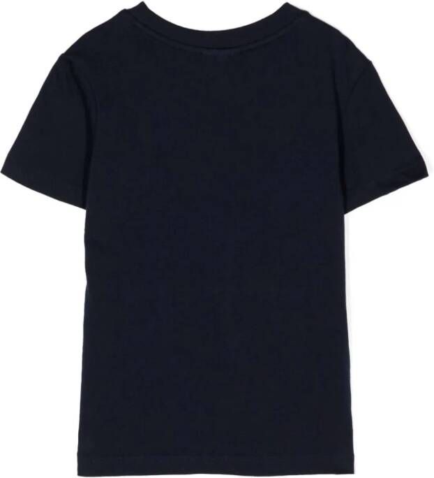 Lacoste Kids T-shirt met logopatch Blauw