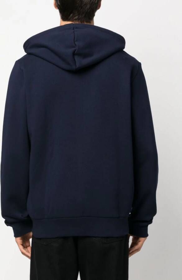 Lacoste Hoodie met geborduurd logo Blauw