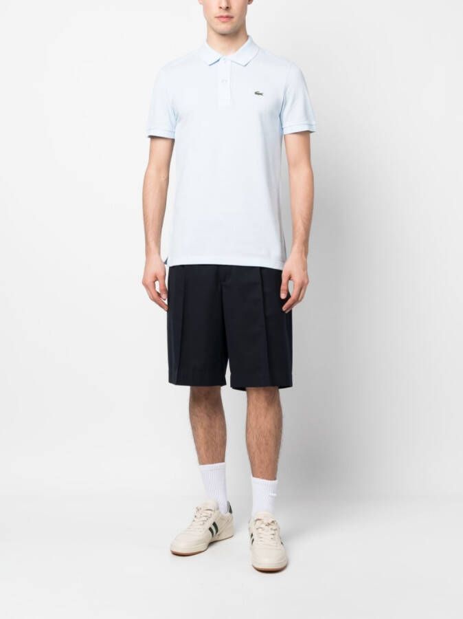 Lacoste Poloshirt met logopatch Blauw