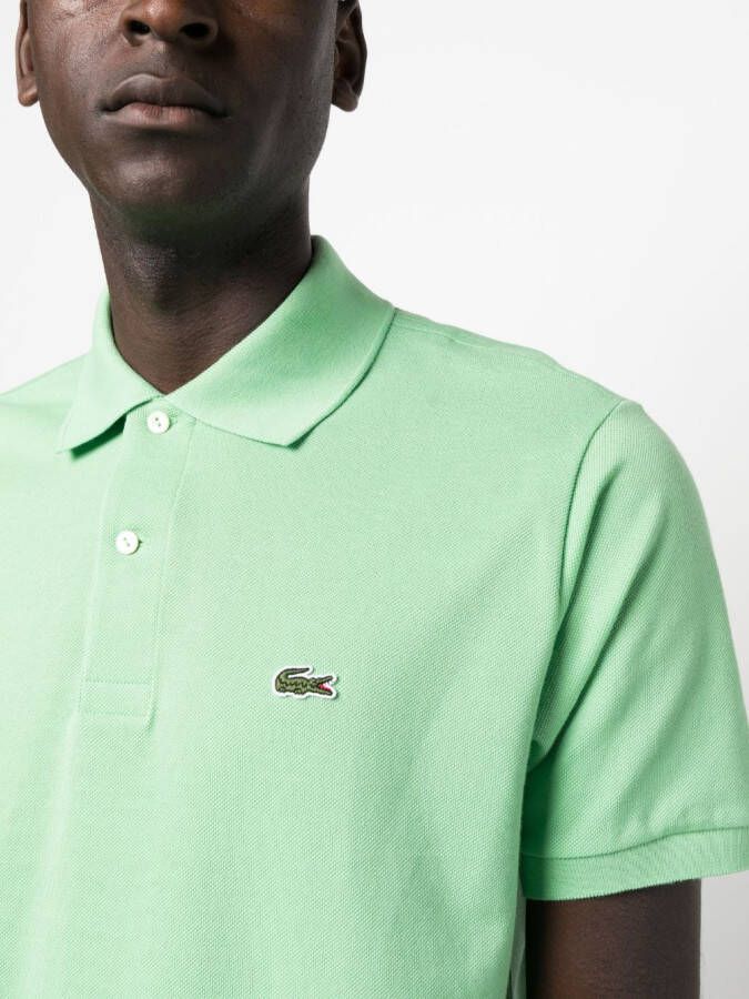 Lacoste Poloshirt met logopatch Groen