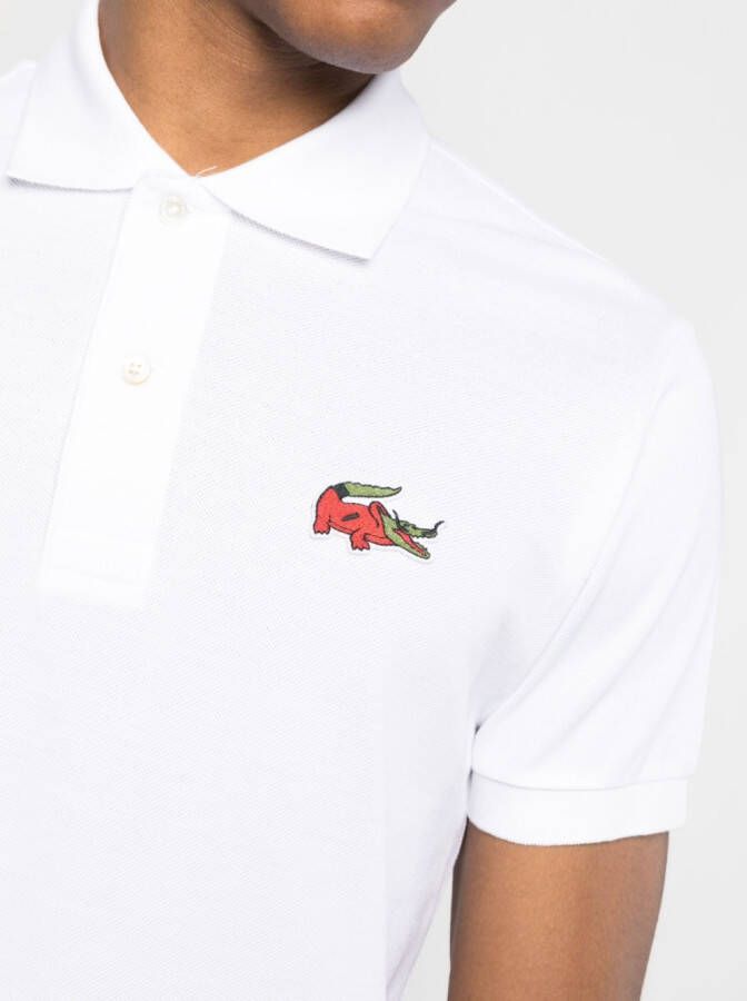 Lacoste Poloshirt met logopatch Wit