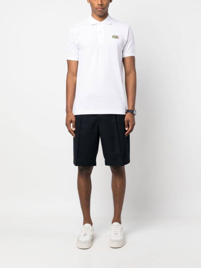 Lacoste Poloshirt met logopatch Wit