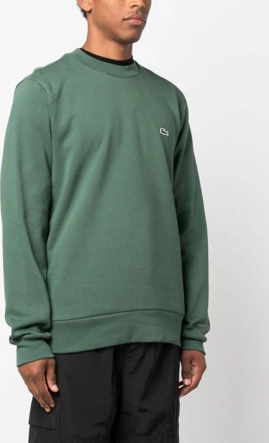 Lacoste Sweater met logopatch Groen