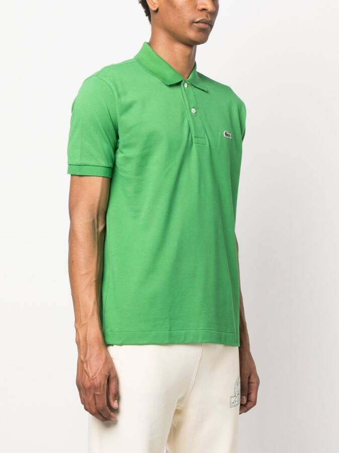 Lacoste Poloshirt met logopatch Groen