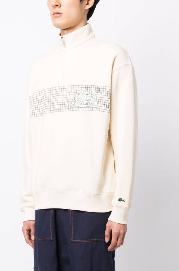 Lacoste Sweater met logoprint Beige