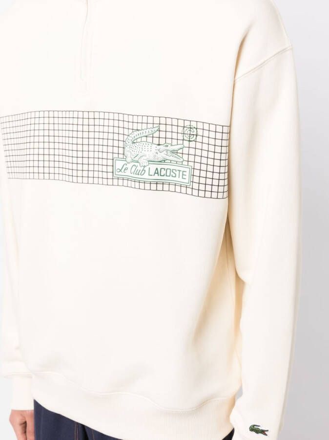 Lacoste Sweater met logoprint Beige