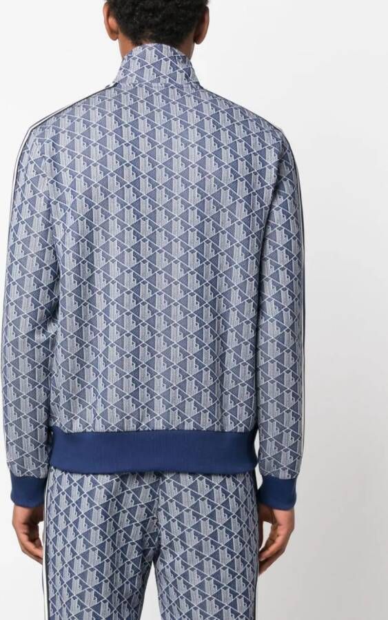 Lacoste Sweater met monogrampatroon Blauw