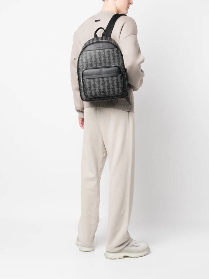 Lacoste Rugzak met monogramprint Zwart