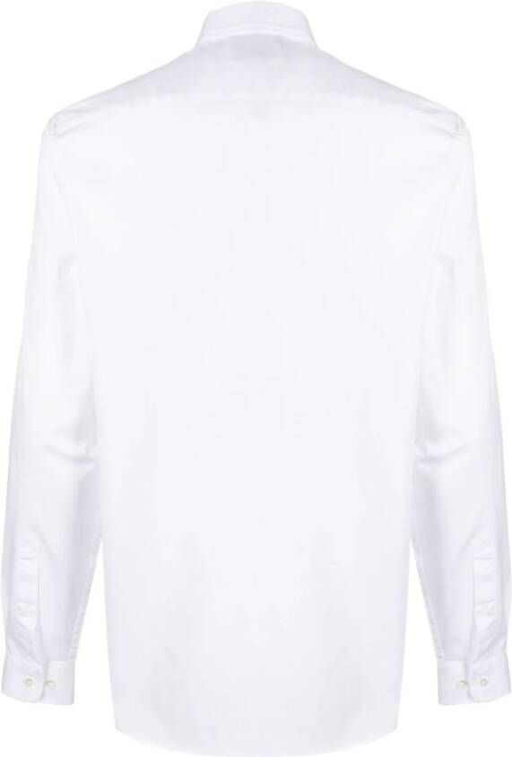 Lacoste Overhemd met logopatch Wit