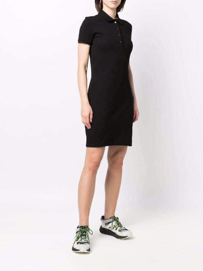 Lacoste Polojurk met logopatch Zwart