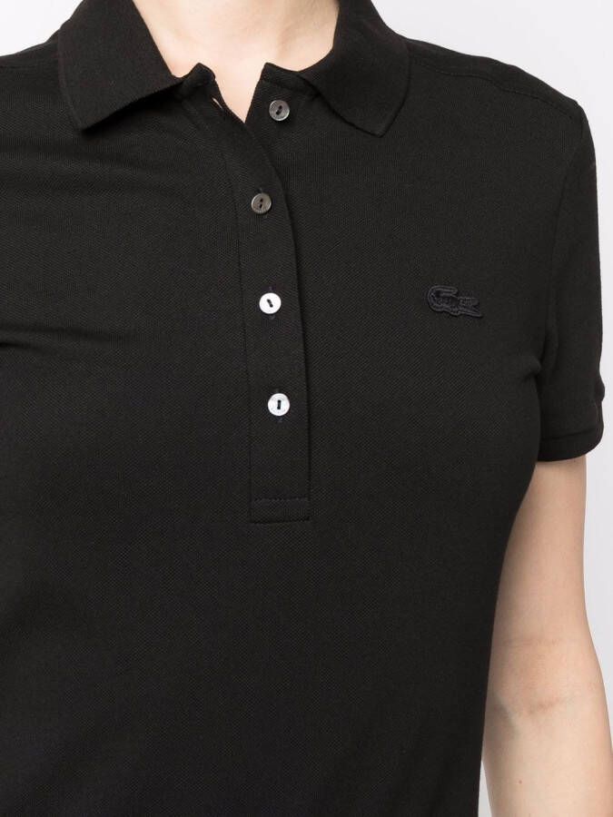 Lacoste Polojurk met logopatch Zwart