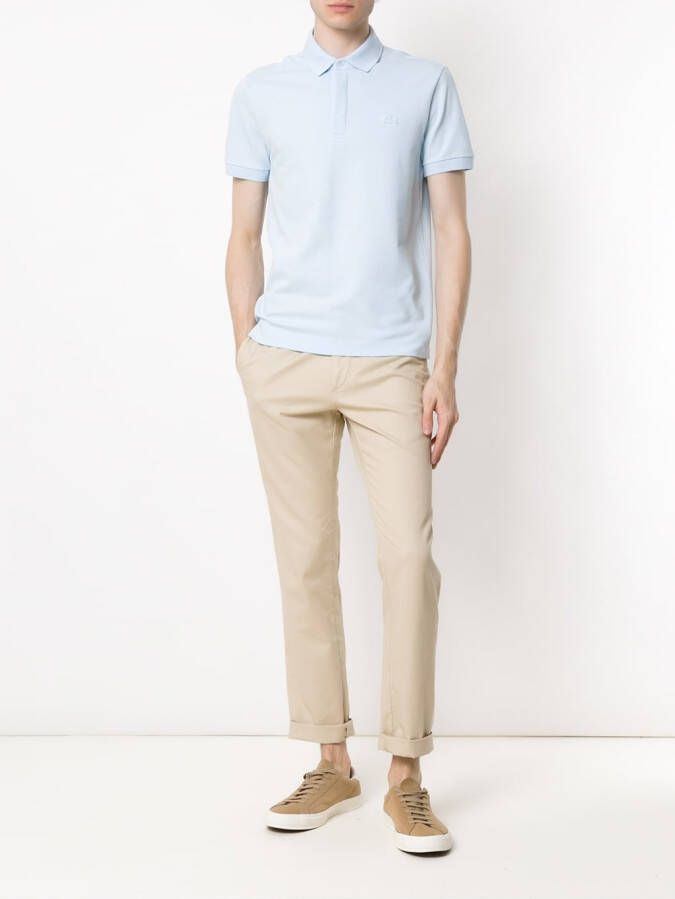 Lacoste Poloshirt met logopatch Blauw
