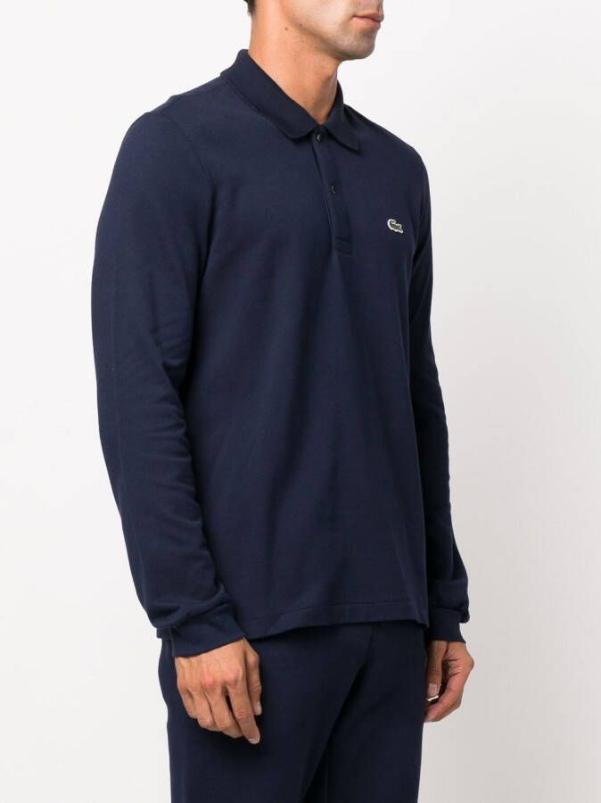 Lacoste Poloshirt met logopatch Blauw
