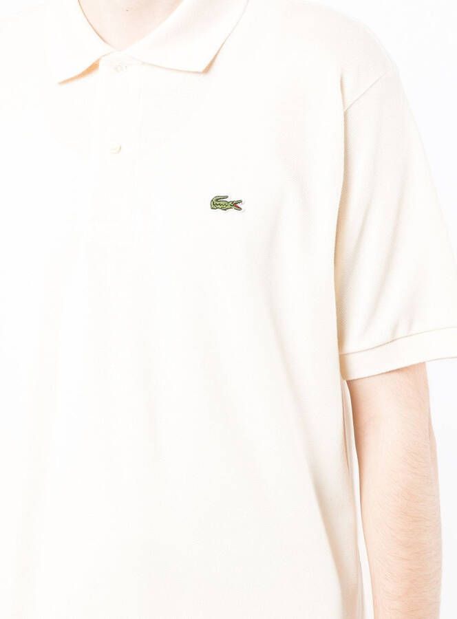 Lacoste Poloshirt met logopatch Wit