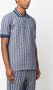 Lacoste Klassieke pasvorm Monogram Motief Polo met Contrasterende Kraag Blauw Heren - Thumbnail 5