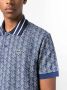 Lacoste Klassieke pasvorm Monogram Motief Polo met Contrasterende Kraag Blauw Heren - Thumbnail 7