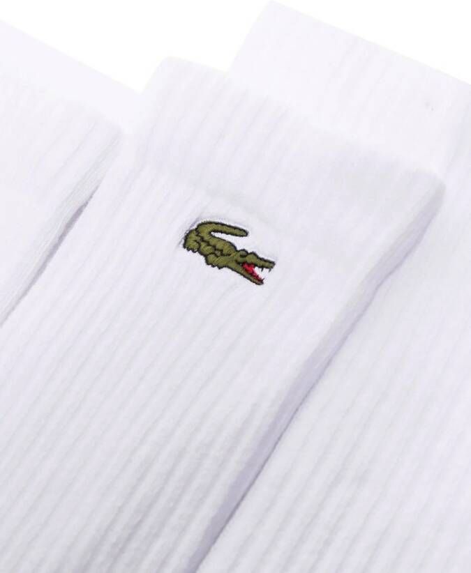 Lacoste Set van drie paar sokken Wit