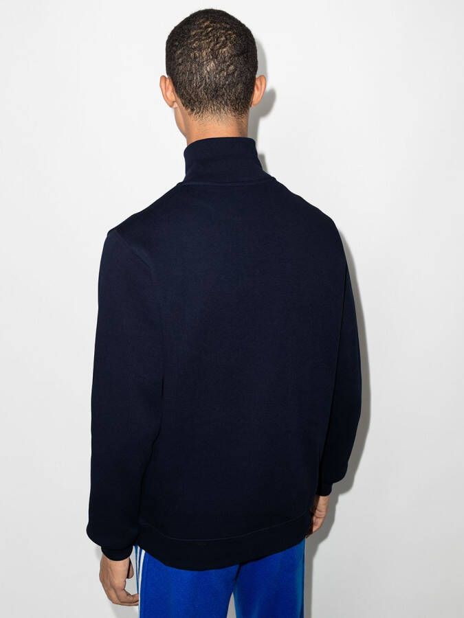 Lacoste Sweater met geborduurd logo Blauw
