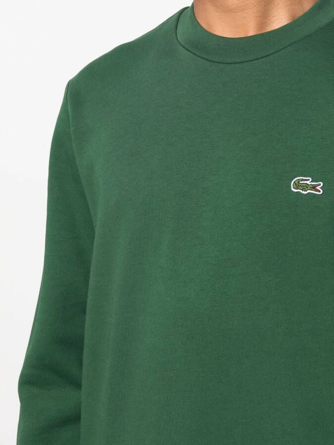 Lacoste Sweater met logopatch Groen