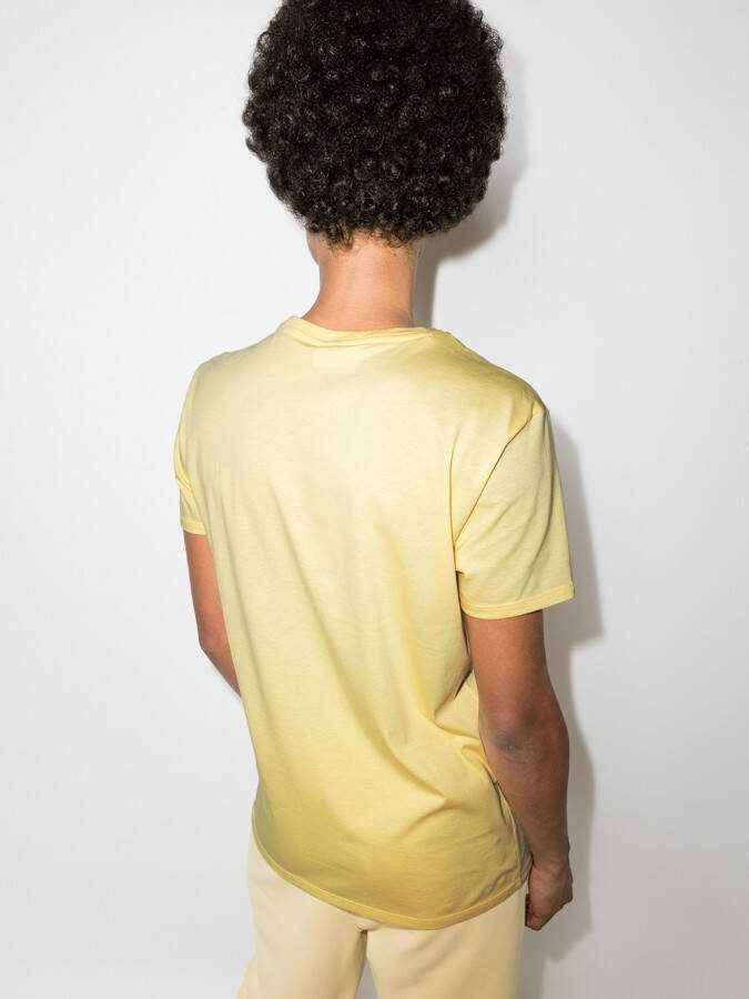 Lacoste T-shirt met logopatch Geel