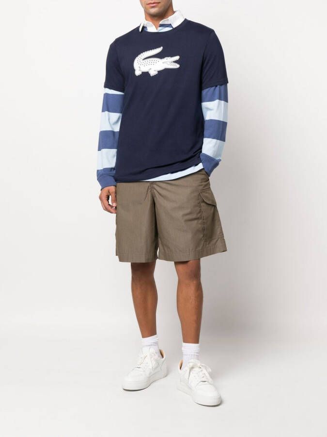 Lacoste T-shirt met logoprint Blauw