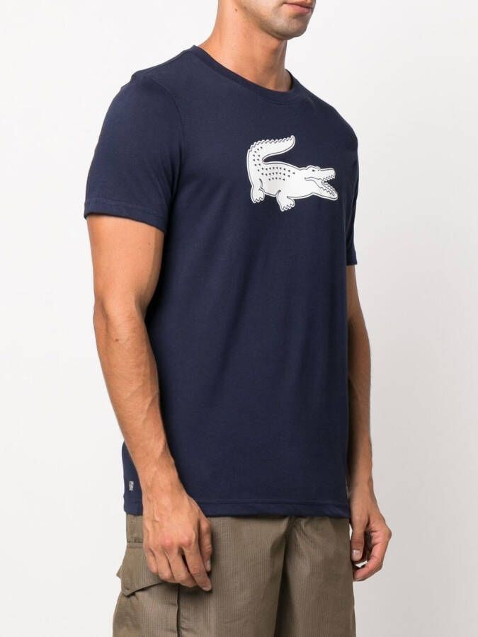 Lacoste T-shirt met logoprint Blauw