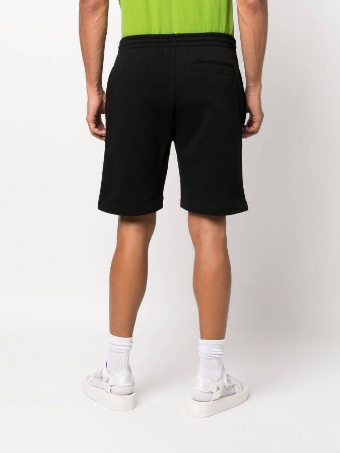 Lacoste Trainingsshorts met logopatch Zwart